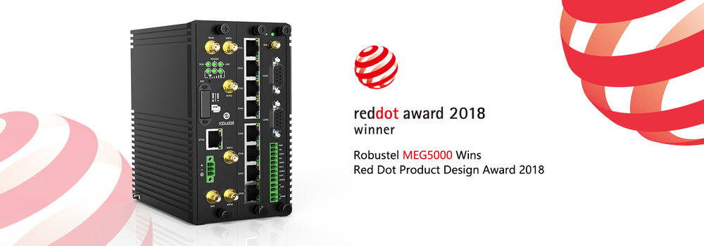 La (pasarela)MEG5000 de Robustel gana el premio de diseño de producto (Product Design Award) Red Dot